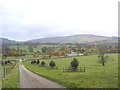 Looking back to Bolton Abbey from the footpath to Chelker reservoir in BD23 6AQ