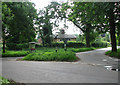 Junction of Attleborough Road with Hingham Road in Little Ellingham