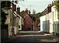 Queen Street, looking towards the centre of Castle Hedingham in Castle Hedingham