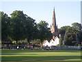 Cricket on the village green in WV5 9EH
