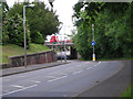 The M6 crosses over a quieter road in ST17 9PF