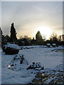 King George V Memorial Garden Winter in HA8 7NS