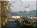 View from A6105 down to the hamlet of East Morriston in TD4 6BA