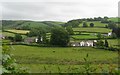 Valley with houses south of Ffynnon-ddrain in SA31 3QL