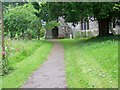 Path to the Church of St Mary the Virgin, Sixpenny Handley in SP5 5NP