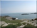 Cliff-top above Ynysoedd y Gwylanod in LL65 2NX