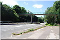 Footbridge over the A25 near Ightham in TN15 9HY