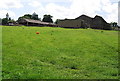 Farm buildings on the horizon in TN15 0NE
