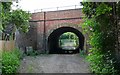 Railway bridge near Barrow Road in LE12 8LD