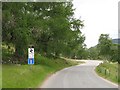 Old road sign on the Inverey road in AB35 5YF