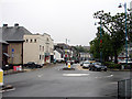 Tesco roundabout, High Street Porthmadog in LL49 9HN