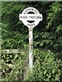 Old signpost at Maes Treylow in LD8 2NS