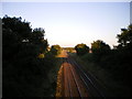 Railway line towards Wolverhampton in TF11 8PF