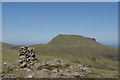 Eastern cairn on Beinn Bhac-ghlais looking towards Healabhal Bheag in IV55 8ZB