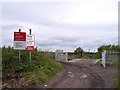 Level Crossing on track from Crawford to Skelmersdale in WN8 9PD