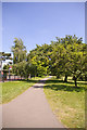 Path in Broomfield Park, London N13 in N13 4QR