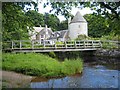 Footbridge and ford at the mouth of the Golspie Burn in KW10 6TH