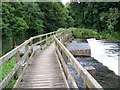 Bridge over the weir, River Avon in SP5 3QQ