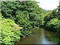 River Ely from bridge on the A4222 at Pontyclun. in CF72 9BA