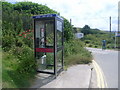 Telephone kiosk at Holywell in TR8 5PR