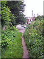 Footpath into Rosehill Road in TQ1 1SN