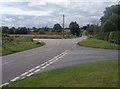 Road junction at the edge of Mendlesham village in Mendlesham