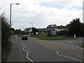 Bromyard top junction and shops in HR7 4LG