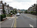 View along the B2011 Folkestone Road towards Dover in CT17 9PD