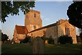 St Mary's in the sunset in OX10 9PR