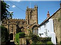 St Bartholomew's  - main entrance and Church House in TA18 8BN