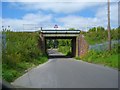 Coach Road railway bridge in BA13 4LY