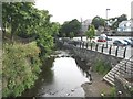Afon Cefni below the Stryd y Bont bridge in LL77 7DW