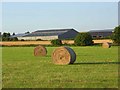 Hay bales and barns, Haxton in SP4 9PU