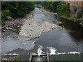 Below the weir on the River Ericht in summer in PH10 6NH