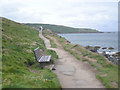 South West Coast path on St Ives Head in TR26 1SY
