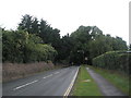 Looking down the A396 towards the A39 in TA24 6SL
