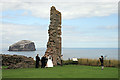 A wedding ceremony at Tantallon Castle in EH39 5PN