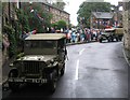 Army Convoy in Dobcross in OL3 6BU
