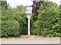 The village signpost at Cratfield in IP19 0BL