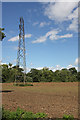 Farmland and Pylon, Galley Lane in EN5 4RA
