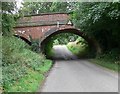 Railway bridge across Shenton Lane in CV13 0AB