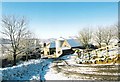 Penhill Farm in the snow in BA22 9PE