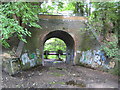 High Wycombe: Bowden Lane railway bridge in HP11 1LP