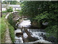 River Rhiangoll and fish pass, after heavy rain in Cwmdu and District Community