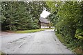 Road from St Nicholas Church, Mavesyn Ridware, Staffs in WS15 4DR