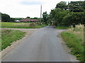 View along Lowslip Hill near West Hougham in Hougham Without