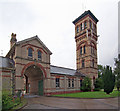 Stables Entrance and Water Tower at Tranby Croft in HU10 7EL