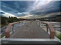 The new Castleford footbridge over The River Aire in WF10 1FU