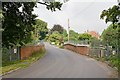 Stoke Charity Road passes over the railway line in SO23 7NZ
