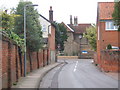 The end of Whitton Church Lane in IP1 6BF